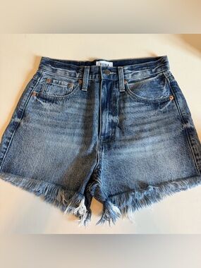 pistola Distressed Light Blue Denim Cutoff Shorts